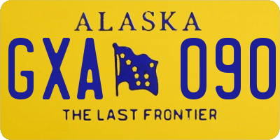 AK license plate GXA090