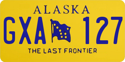 AK license plate GXA127