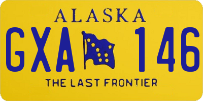 AK license plate GXA146