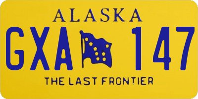 AK license plate GXA147