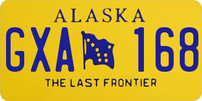 AK license plate GXA168