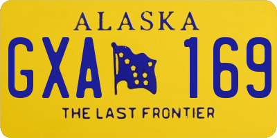 AK license plate GXA169