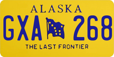 AK license plate GXA268