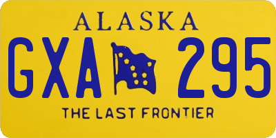 AK license plate GXA295