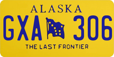 AK license plate GXA306