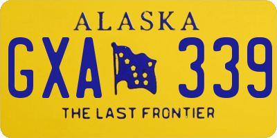 AK license plate GXA339