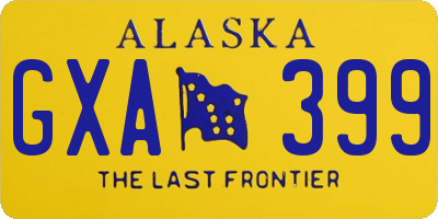AK license plate GXA399