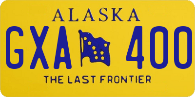 AK license plate GXA400