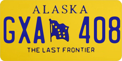 AK license plate GXA408