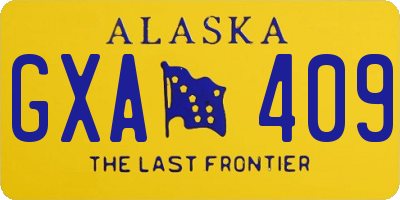AK license plate GXA409