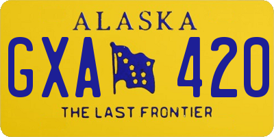 AK license plate GXA420