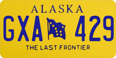 AK license plate GXA429