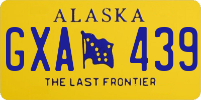 AK license plate GXA439