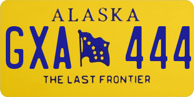 AK license plate GXA444