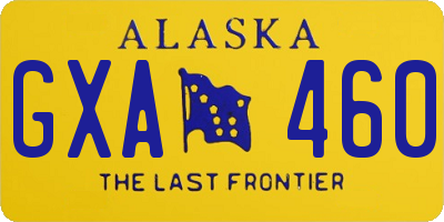 AK license plate GXA460