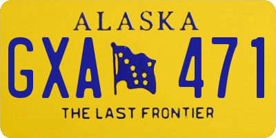 AK license plate GXA471