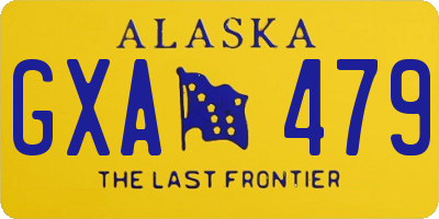 AK license plate GXA479