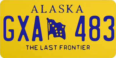 AK license plate GXA483