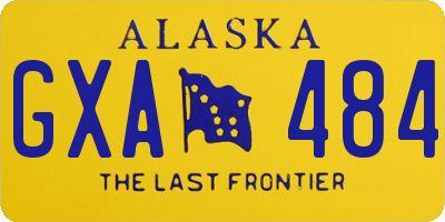 AK license plate GXA484