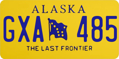 AK license plate GXA485