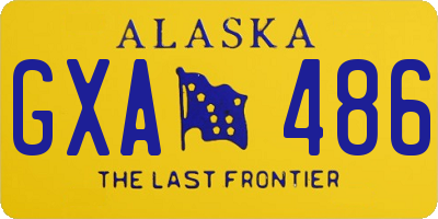 AK license plate GXA486