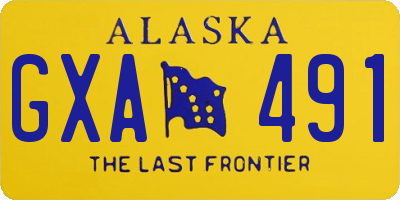 AK license plate GXA491