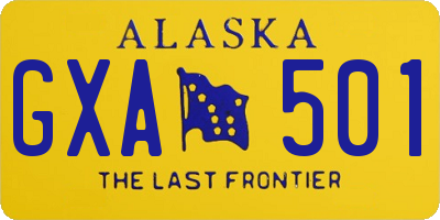 AK license plate GXA501