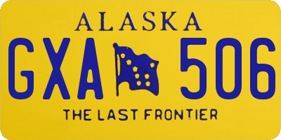 AK license plate GXA506