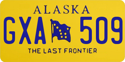 AK license plate GXA509