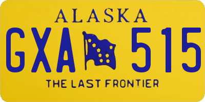 AK license plate GXA515