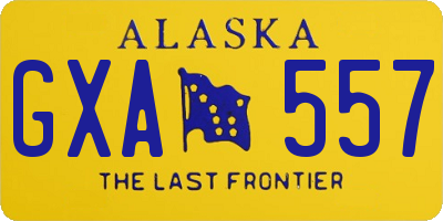 AK license plate GXA557