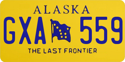 AK license plate GXA559