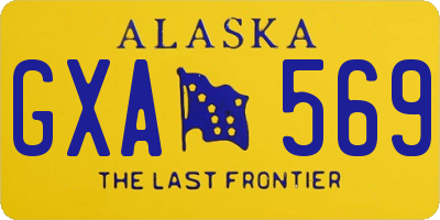 AK license plate GXA569