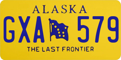 AK license plate GXA579