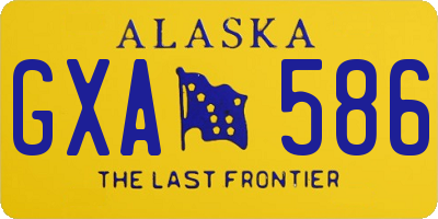 AK license plate GXA586