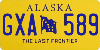 AK license plate GXA589