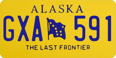AK license plate GXA591