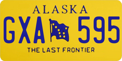 AK license plate GXA595