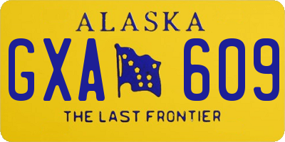 AK license plate GXA609