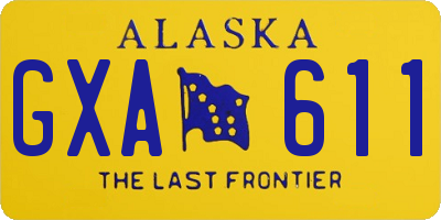 AK license plate GXA611