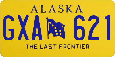 AK license plate GXA621