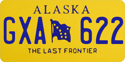 AK license plate GXA622