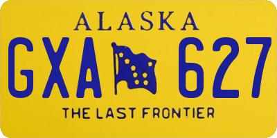 AK license plate GXA627