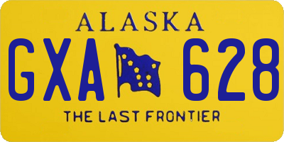 AK license plate GXA628