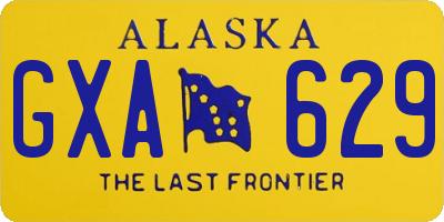 AK license plate GXA629