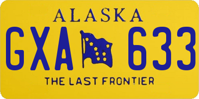 AK license plate GXA633