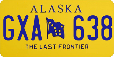 AK license plate GXA638