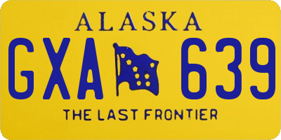 AK license plate GXA639