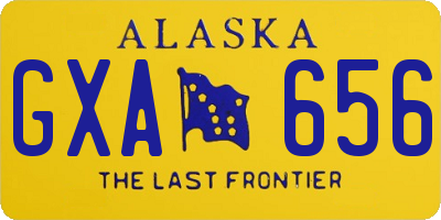 AK license plate GXA656