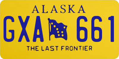 AK license plate GXA661